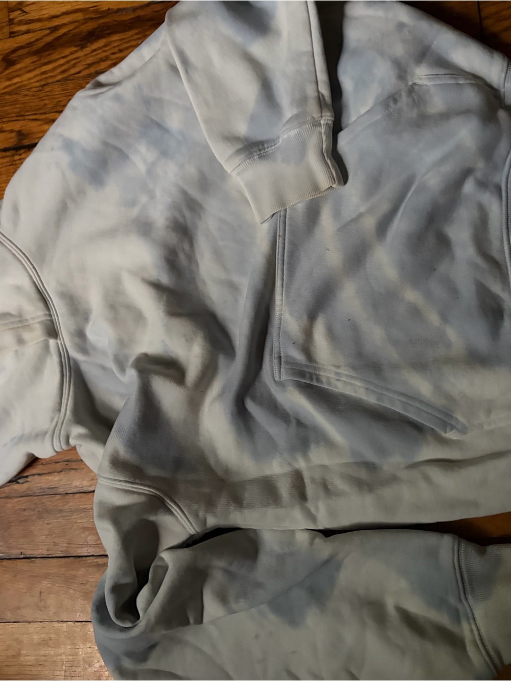 Aritzia Blue Tie-Dye Hoodie